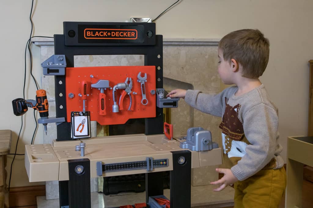 Smoby star giant black & decker sale workbench