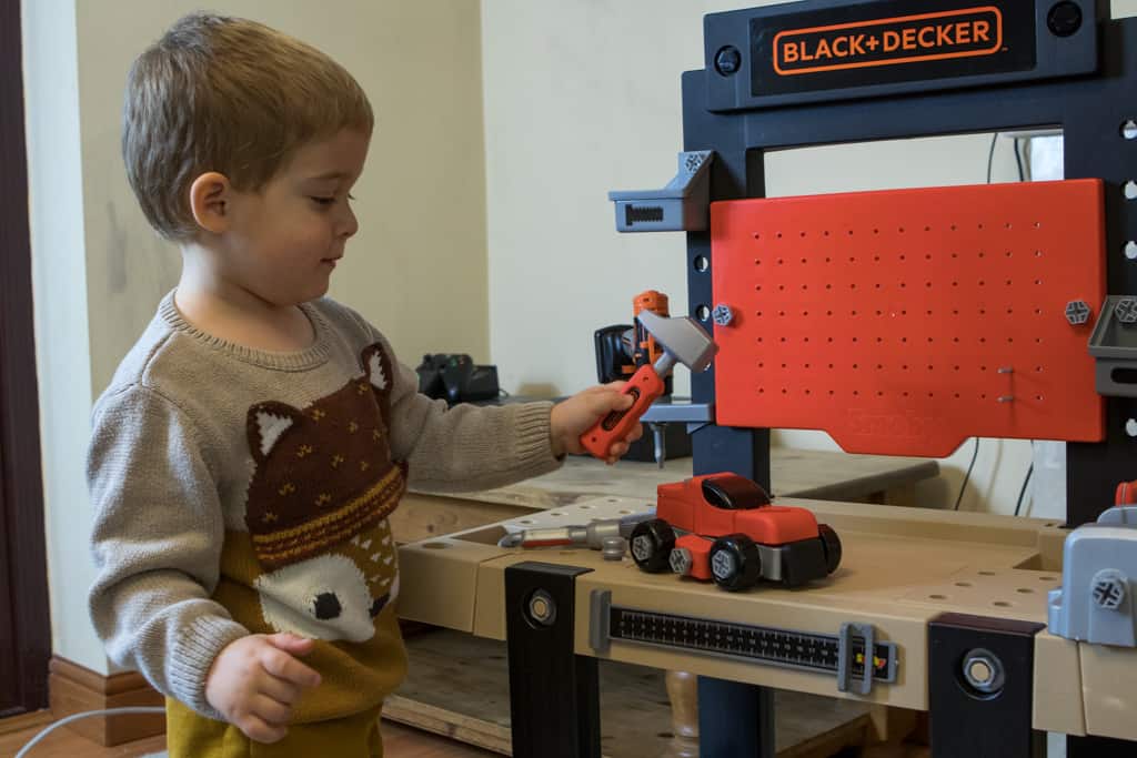 Smoby black & decker deals tool bench